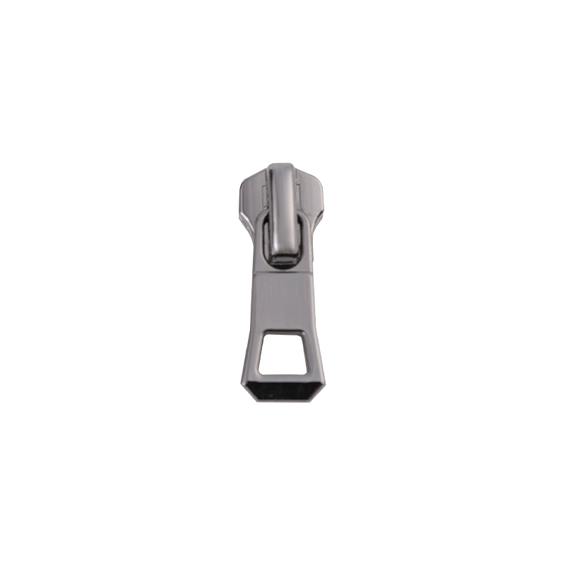 FY3607 5# metall lys svart nikkel glider