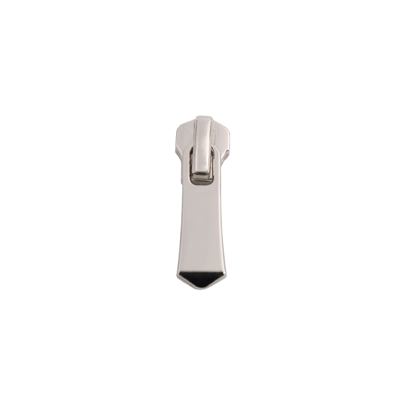 FY3703 5# metall lys svart nikkel matt glider