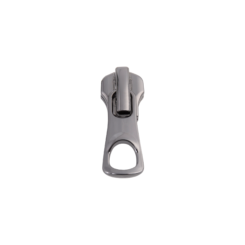 FY3721 5# metall lys svart nikkel glider
